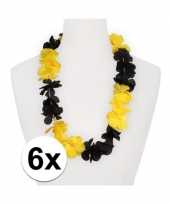 6x hawaii slinger geel zwart trend
