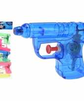 6x waterpistolen waterpistool gekleurd van 11 cm kinderspeelgoed trend
