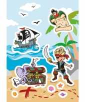 72x piraten en schatkisten stickers trend