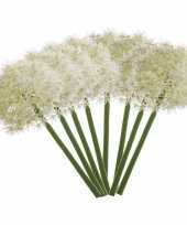 8x witte allium sierui kunstbloemen 65 cm trend