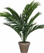 Areca palm kunstplant groen 40 cm in pot trend