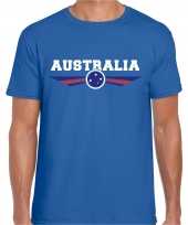 Australie australia landen t-shirt blauw heren trend
