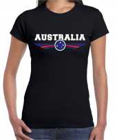 Australie australia landen t-shirt zwart dames trend