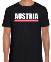Austria oostenrijk supporter t-shirt zwart voor heren trend