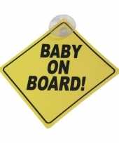 Baby on board veiligheidsbord met zuignap 12 cm trend