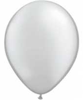 Ballonnen metallic zilver qualatex trend