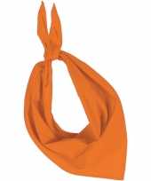 Bandana zakdoek oranje voor volwassenen trend
