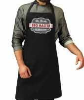Bbq master keukenschort zwart heren trend