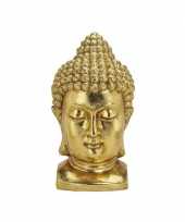 Beeld boeddha hoofd goud 47 cm trend