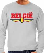 Belgie landen sweater trui grijs heren trend