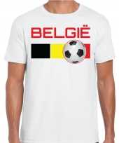 Belgie voetbal landen t-shirt wit heren trend