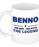 Benno the man the myth the legend collega kado mokken bekers 300 ml trend