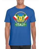 Blauw italie supporter kampioen shirt heren trend