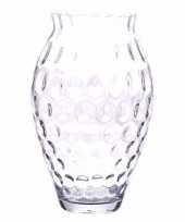 Bloemenvaas glas met reli f 40 cm trend