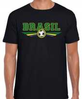 Brazilie brasil landen voetbal t-shirt zwart heren trend