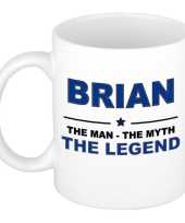 Brian the man the myth the legend collega kado mokken bekers 300 ml trend