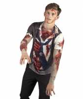 Carnavalskostuum zombie man shirt trend