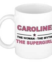 Caroline the woman the myth the supergirl collega kado mokken bekers 300 ml trend