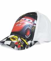 Cars pet cap wit voor kinderen trend