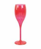 Champagne glas neon roze plastic trend
