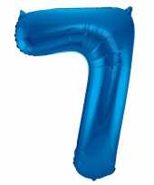 Cijfer 7 ballon blauw 86 cm trend 10089582