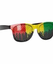 Clubmaster zonnebril in jamaica kleuren trend