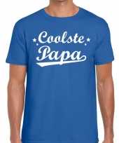 Coolste papa cadeau t-shirt blauw voor heren trend