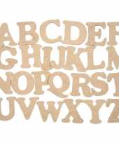 Decoratie houten alfabet letters set 26 stuks trend