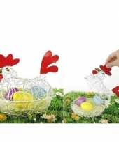 Decoratie kip eierschaal voor pasen 25 cm trend