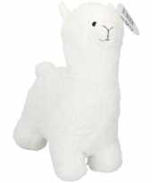Dieren deurstopper witte alpaca lama 35 cm trend