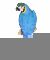Dierenbeeld blauwe ara papegaai vogel 30 cm trend