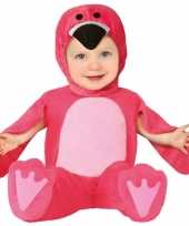Dierenpak flamingo verkleed kostuum voor baby peuter 12 24 mnd trend