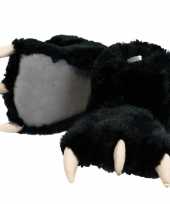 Dierenpoot pantoffels zwarte beer voor kinderen trend