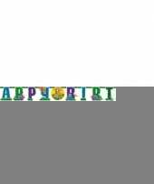 Dino thema banner happy birthday trend