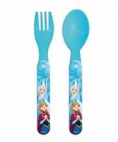 Disney frozen kinderbestek vork met lepel 14 cm trend
