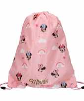 Disney minnie mouse roze gymtas rugtas 37 x 44 cm voor meisjes trend