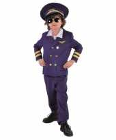 Donkerblauw piloten outfit voor kids trend