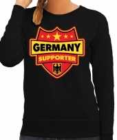 Duitsland germany schild supporter sweater zwart voor dames trend