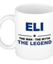 Eli the man the myth the legend collega kado mokken bekers 300 ml trend
