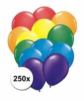 Feest ballonnen regenboog 250 x trend