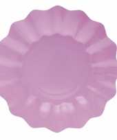 Feestartikelen diepe borden lila paars 21 cm trend