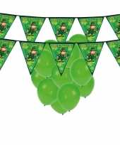 Feestartikelen st patricks day incl ballonnen en feestslinger trend 10102682