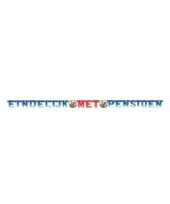 Feestversiering pensioen letterslinger trend