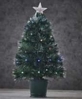 Fibre optic kunst kerstboom met verlichting 60 cm trend