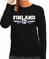 Finland landen sweater zwart dames trend 10209582