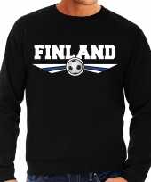Finland landen voetbal sweater zwart heren trend