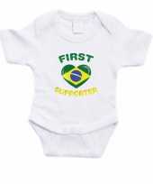 First brazilie supporter rompertje baby trend