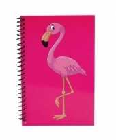 Flamingo notitieboekje roze 18cm trend