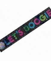 Folie banner lets boogie disco feest trend