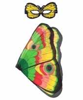 Gekleurde vlinder verkleedset voor meisjes trend